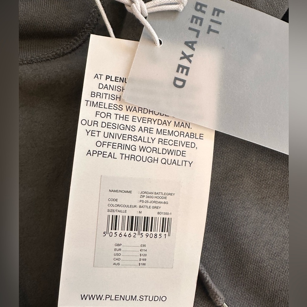 Men’s Plenum Studio zip up - Picture 3 of 5